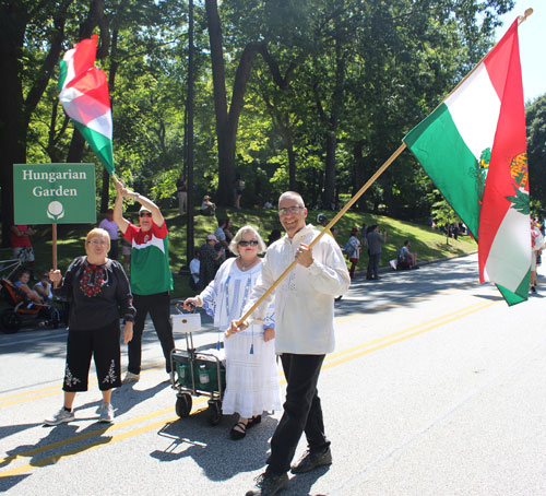Hungarian Garden in the Parade of Flags